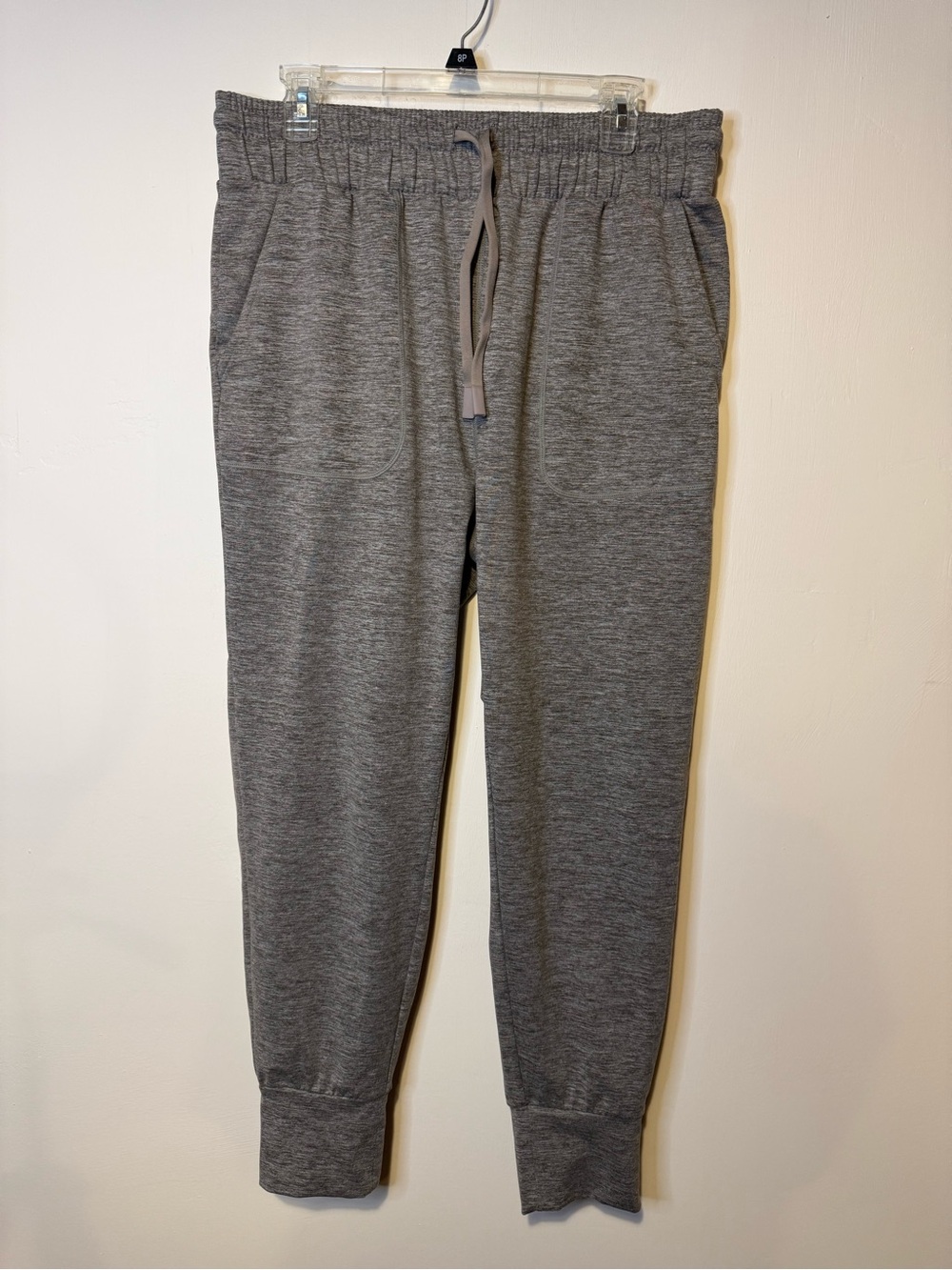 Varley Duke Joggers Plum Kitten Marl Plush Technical Jersey Knit Size Large - Picture 4 of 11